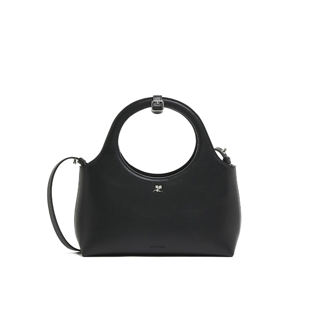 Courreges★フライデー ボウリング トップハンドルバッグ courreges Courreges クレージュ ハンドバッグ Leather Bowling